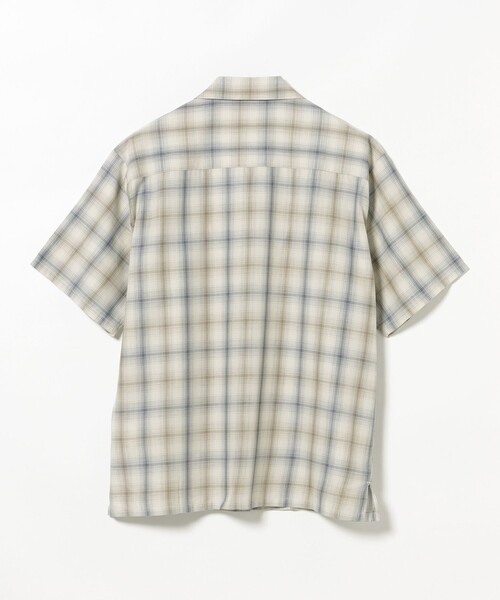 BEAMS HEART(ビームスハート)の「【7/9値下げ】杢調チェック オープンカラー ショートスリーブ シャツ(シャツ/ブラウス・メンズ・ネイビー/ベージュ・SMALL/MEDIUM/LARGE)」の12枚目の写真