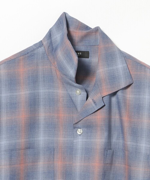 BEAMS HEART(ビームスハート)の「【7/9値下げ】杢調チェック オープンカラー ショートスリーブ シャツ(シャツ/ブラウス・メンズ・ネイビー/ベージュ・SMALL/MEDIUM/LARGE)」の15枚目の写真