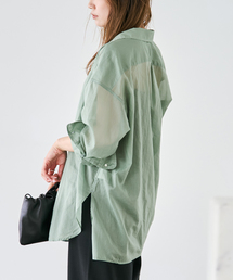 【新品タグ付】Plage アサ volume シャツ グリーン タカヤTAKAYAの作業服春夏用 長袖シャツTF-0852-S| サンワーク本店