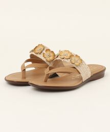 inter-chaussures | 【ITALIAN SHOEMAKERS】フラワーベルトトングサンダル (92336T)(サンダル)