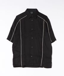 【ARMANI EXCHANGE】 パイピングハーフスリーブシャツ