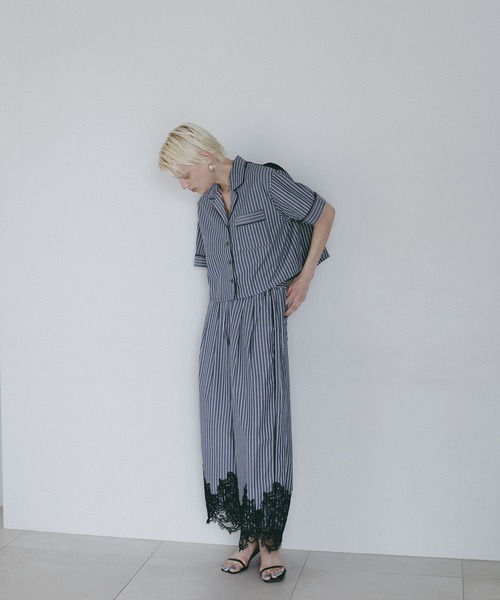 BAYFLOW（ベイフロー）の「【EF(エフ)】レースパジャマパンツ（WOMEN）（その他パンツ・レディース・ライトブルー/ブラック・FREE）」の7枚目の写真
