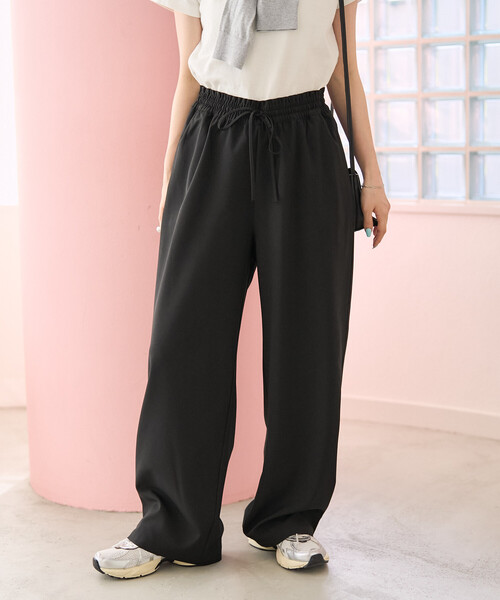 FREAK'S STORE（フリークスストア）の「限定展開　<接触冷感>クールタッチ イージーパンツ（その他パンツ・レディース・ベージュ/ブラック/ブラウン/オリーブ/ブルー・SMALL/MEDIUM）」の11枚目の写真