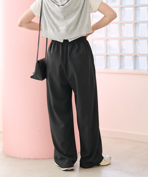 FREAK'S STORE（フリークスストア）の「限定展開　<接触冷感>クールタッチ イージーパンツ（その他パンツ・レディース・ベージュ/ブラック/ブラウン/オリーブ/ブルー・SMALL/MEDIUM）」の15枚目の写真