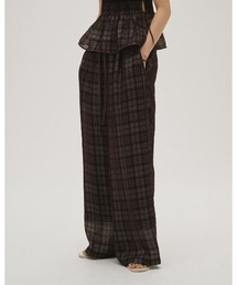 Check Jacquard Pants 12610710