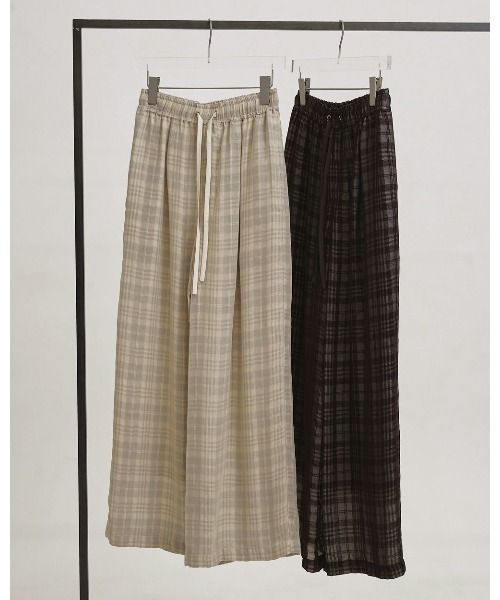 TODAYFUL（トゥデイフル）の「Check Jacquard Pants 12610710（その他パンツ・レディース・ブラウン/ライトグリーン・36/38）」の3枚目の写真