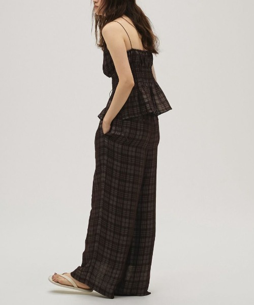 TODAYFUL（トゥデイフル）の「Check Jacquard Pants 12610710（その他パンツ・レディース・ブラウン/ライトグリーン・36/38）」の8枚目の写真