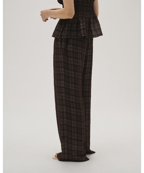 TODAYFUL（トゥデイフル）の「Check Jacquard Pants 12610710（その他パンツ・レディース・ブラウン/ライトグリーン・36/38）」の9枚目の写真