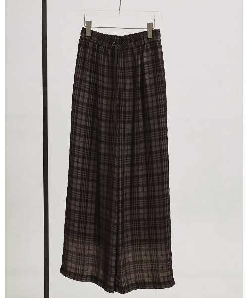 TODAYFUL（トゥデイフル）の「Check Jacquard Pants 12610710（その他パンツ・レディース・ブラウン/ライトグリーン・36/38）」の4枚目の写真