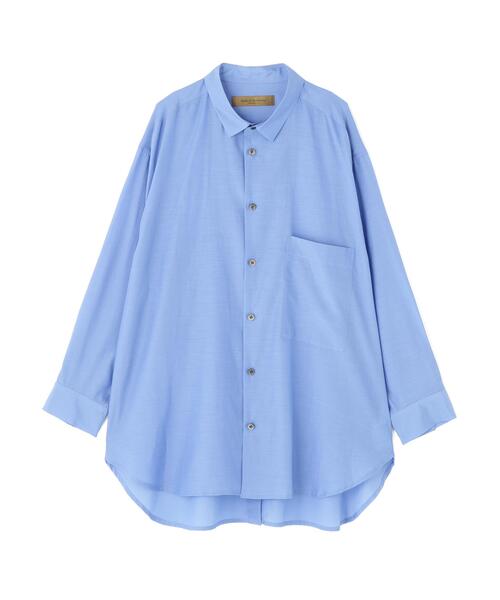 ROBES&CONFECTIONS(ローブスコンフェクションズ)の「Robes & Confections(ローブス&コンフェクションズ)別注オーバーサイズシャツ(シャツ/ブラウス・レディース・チャコールグレー/ライトグリーン/ブルー・1)」の3枚目の写真