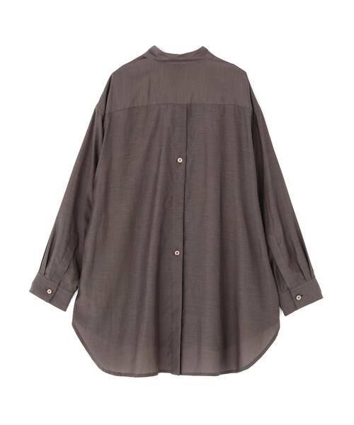 ROBES&CONFECTIONS(ローブスコンフェクションズ)の「Robes & Confections(ローブス&コンフェクションズ)別注オーバーサイズシャツ(シャツ/ブラウス・レディース・チャコールグレー/ライトグリーン/ブルー・1)」の8枚目の写真