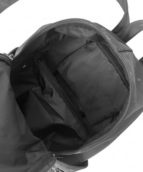 FOLLOWIN(フォロウィン)の「【2color /動画あり】 スターモチーフフロントポケットナイロンバックパック(バックパック/リュック・レディース・グレー/ブラック・FREE)」の15枚目の写真
