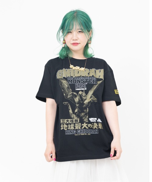 ハードコアチョコレート（ハードコアチョコレート）の「キングギドラ（引力光線ブラック）（Tシャツ/カットソー・メンズ・ブラック・XX-LARGE/LARGE/X-LARGE）」の2枚目の写真