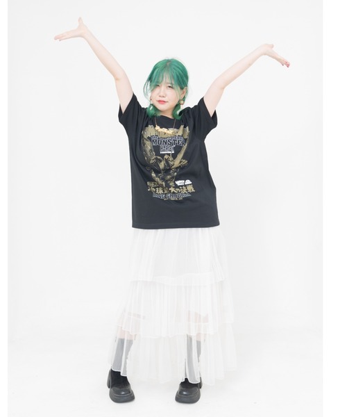ハードコアチョコレート（ハードコアチョコレート）の「キングギドラ（引力光線ブラック）（Tシャツ/カットソー・メンズ・ブラック・XX-LARGE/LARGE/X-LARGE）」の3枚目の写真