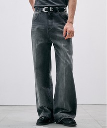 Adoon plain | CENTER LINE STRAIGHT DENIM / センターラインストレートデニムパンツ(デニムパンツ)