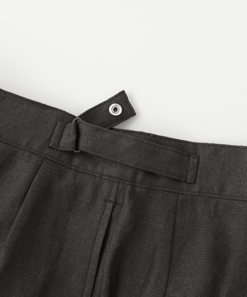 Kaptain Sunshine（キャプテン サンシャイン）の「KAPTAIN SUNSHINE / キャプテンサンシャイン Gurkha Shorts（その他パンツ・メンズ・ライトグレー/ブラック系その他・3/4）」の4枚目の写真