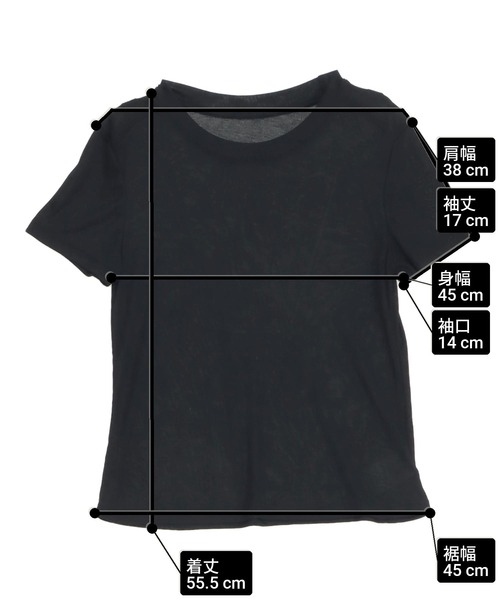 ANAP（アナップ）の「シフォンレースキャミ＆フレンチスリーブＴセット（アンサンブル・レディース・ブラック/ホワイト・F）」の12枚目の写真