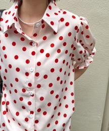 Red polka dot shirt