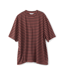 ミックスストライプTシャツヴィンテージレッド