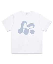 MORF ビッグシンボルオーバーサイズ半袖Tシャツホワイト