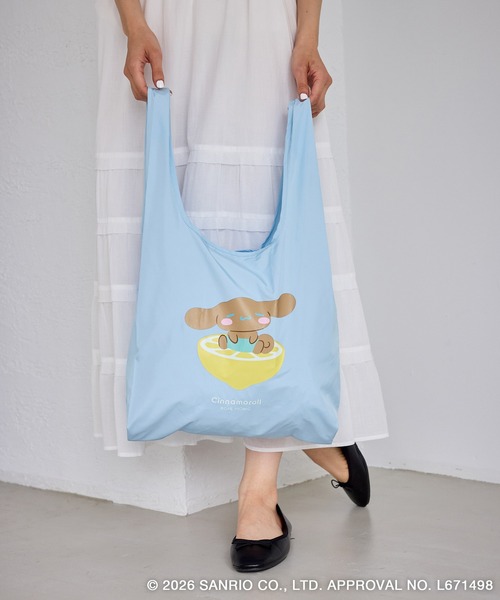 ハローキティコラボ（ハローキティコラボ）の「【サンリオキャラクターズ×ROPE' PICNIC】日焼けデザイン 折りたたみエコトートバッグ（エコバッグ/サブバッグ・レディース・ピンク系その他/ライトグリーン/イエロー系その他/ピンク/ラベンダー/サックスブルー・FREE）」の21枚目の写真