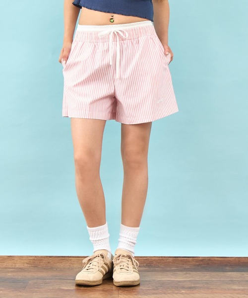 anap mimpi（アナップミンピ）の「ダブル ウエスト ストライプ ショート パンツ（その他パンツ・レディース・グリーン/ピンク・F）」の8枚目の写真