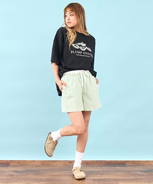 anap mimpi（アナップミンピ）の「ダブル ウエスト ストライプ ショート パンツ（その他パンツ・レディース・グリーン/ピンク・F）」の18枚目の写真