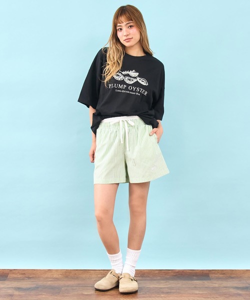 anap mimpi（アナップミンピ）の「ダブル ウエスト ストライプ ショート パンツ（その他パンツ・レディース・グリーン/ピンク・F）」の19枚目の写真