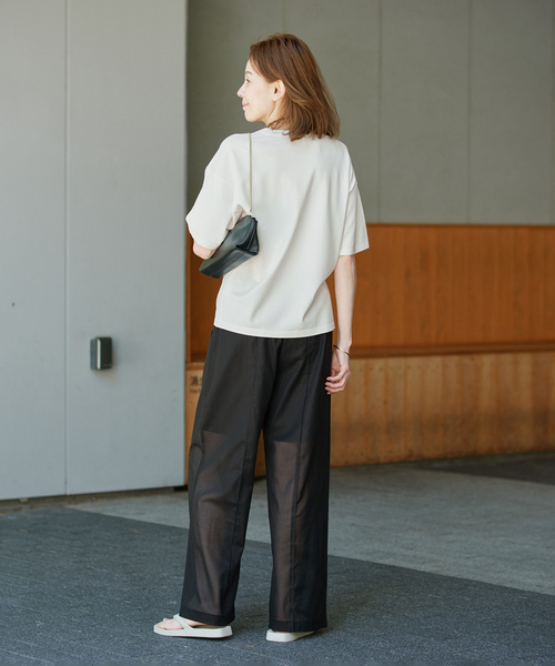 VERMEIL par iena(ヴェルメイユパーイエナ)の「《追加》ニットTシャツ(ニット/セーター・レディース・ホワイト/ネイビー/ブラウン・FREE)」の19枚目の写真