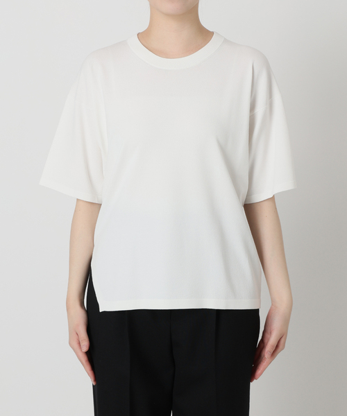 VERMEIL par iena(ヴェルメイユパーイエナ)の「《追加》ニットTシャツ(ニット/セーター・レディース・ホワイト/ネイビー/ブラウン・FREE)」の5枚目の写真
