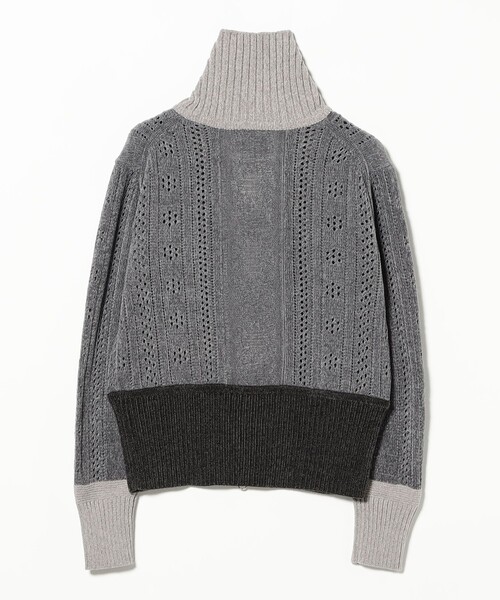 Ray BEAMS（レイビームス）の「【別注】boussole×Ray BEAMS / ジップ カーディガン（ニット/セーター・レディース・チャコールグレー/ミント・ONE SIZE）」の10枚目の写真