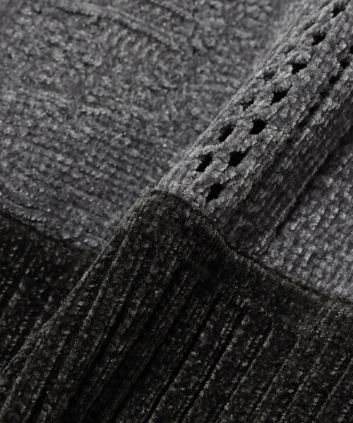 Ray BEAMS（レイビームス）の「【別注】boussole×Ray BEAMS / ジップ カーディガン（ニット/セーター・レディース・チャコールグレー/ミント・ONE SIZE）」の11枚目の写真