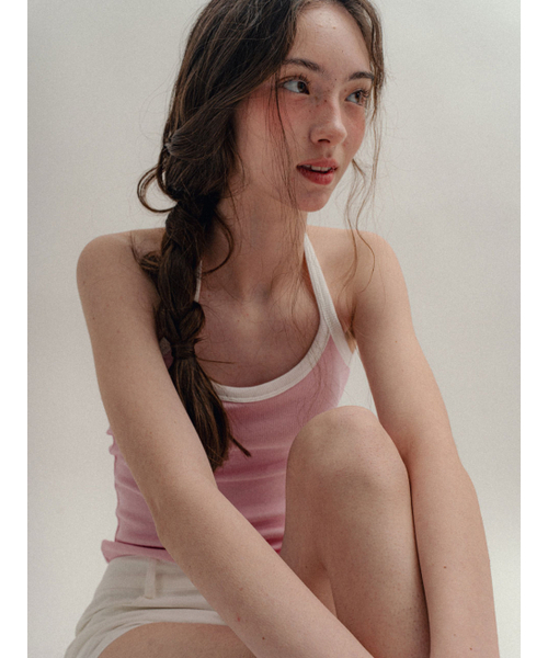 VISUS(ヴィスシュ)の「Ribbed Halter Top_Pink(Tシャツ/カットソー・レディース・その他・FREE)」の6枚目の写真
