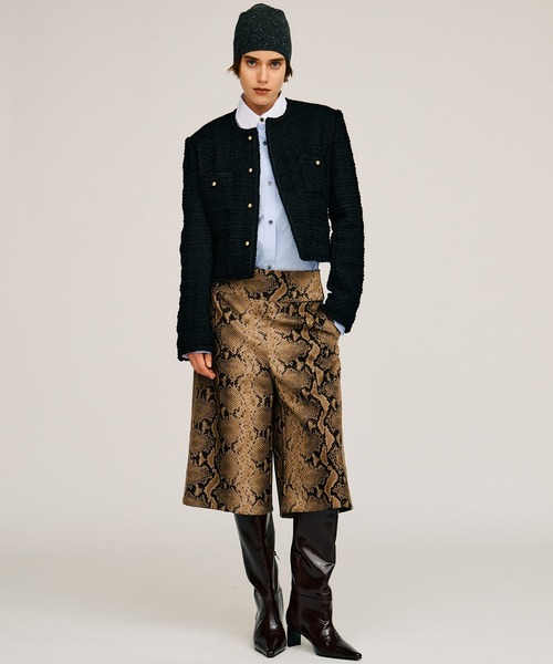 PRANK PROJECT(プランクプロジェクト)の「【2026Autumn Pre-Order】ツイードショートジャケット / Tweed Short Jacket(その他アウター・レディース・ブラック/グレー・FREE)」の14枚目の写真