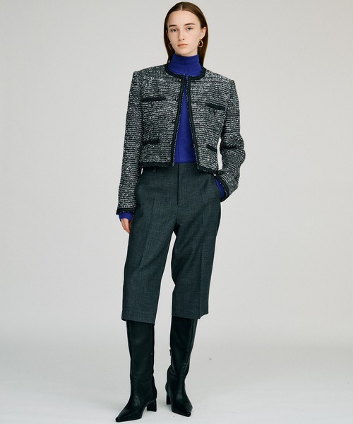 PRANK PROJECT(プランクプロジェクト)の「【2026Autumn Pre-Order】ツイードショートジャケット / Tweed Short Jacket(その他アウター・レディース・ブラック/グレー・FREE)」の17枚目の写真
