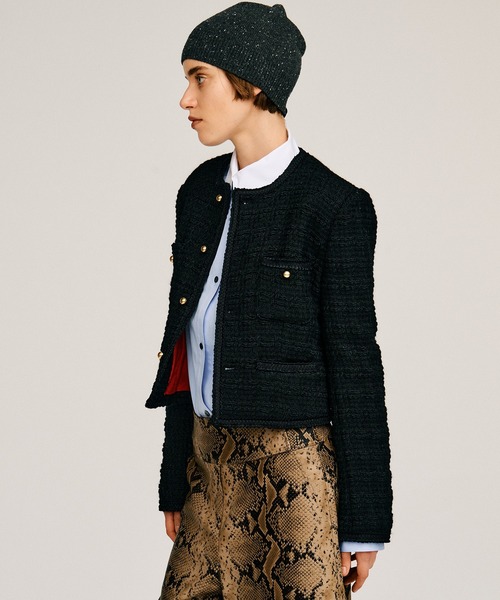 PRANK PROJECT(プランクプロジェクト)の「【2026Autumn Pre-Order】ツイードショートジャケット / Tweed Short Jacket(その他アウター・レディース・ブラック/グレー・FREE)」の20枚目の写真