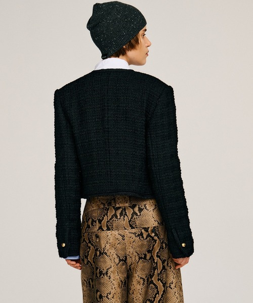 PRANK PROJECT(プランクプロジェクト)の「【2026Autumn Pre-Order】ツイードショートジャケット / Tweed Short Jacket(その他アウター・レディース・ブラック/グレー・FREE)」の21枚目の写真
