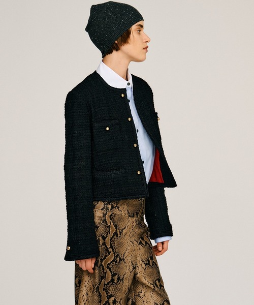 PRANK PROJECT(プランクプロジェクト)の「【2026Autumn Pre-Order】ツイードショートジャケット / Tweed Short Jacket(その他アウター・レディース・ブラック/グレー・FREE)」の22枚目の写真
