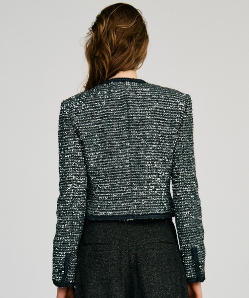 PRANK PROJECT(プランクプロジェクト)の「【2026Autumn Pre-Order】ツイードショートジャケット / Tweed Short Jacket(その他アウター・レディース・ブラック/グレー・FREE)」の5枚目の写真