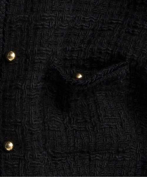 PRANK PROJECT(プランクプロジェクト)の「【2026Autumn Pre-Order】ツイードショートジャケット / Tweed Short Jacket(その他アウター・レディース・ブラック/グレー・FREE)」の12枚目の写真