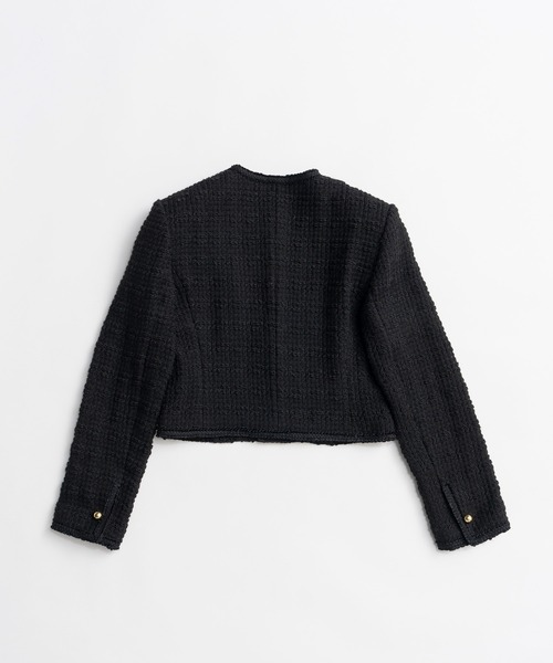 PRANK PROJECT(プランクプロジェクト)の「【2026Autumn Pre-Order】ツイードショートジャケット / Tweed Short Jacket(その他アウター・レディース・ブラック/グレー・FREE)」の9枚目の写真