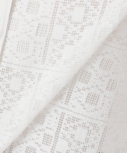 Spick & Span(スピックアンドスパン)の「《WEB限定 / 追加》PEレースフレンチスリーブシャツ(シャツ/ブラウス・レディース・ブラック/ホワイト・FREE)」の6枚目の写真