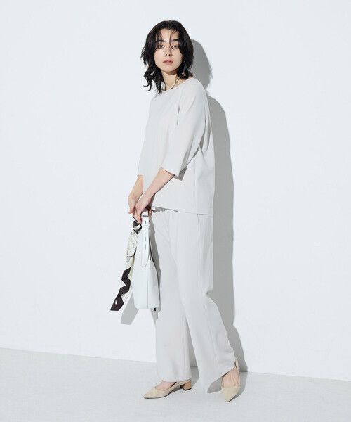 COMME CA(コムサ)の「〔 Sサイズ 〕 トリアセダブルクロス Tブラウス(シャツ/ブラウス・レディース・ブラック・5号)」の7枚目の写真