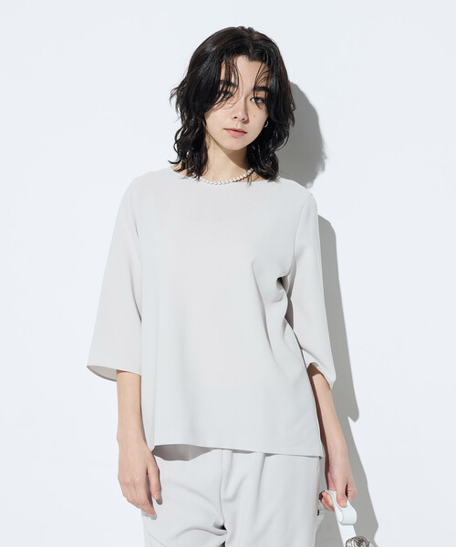 COMME CA(コムサ)の「〔 Sサイズ 〕 トリアセダブルクロス Tブラウス(シャツ/ブラウス・レディース・ブラック・5号)」の9枚目の写真