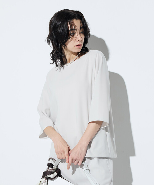 COMME CA(コムサ)の「〔 Sサイズ 〕 トリアセダブルクロス Tブラウス(シャツ/ブラウス・レディース・ブラック・5号)」の11枚目の写真