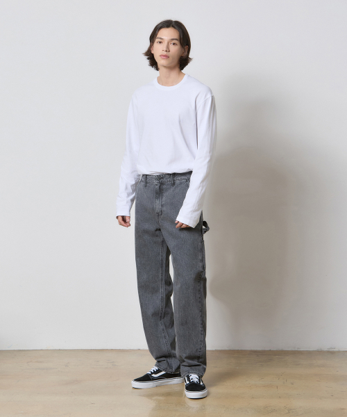 RYUL+WAI(リュルアンドワイ)の「デニムカーペンターパンツ グレー K5(デニムパンツ・メンズ・その他・34/30/32)」の3枚目の写真
