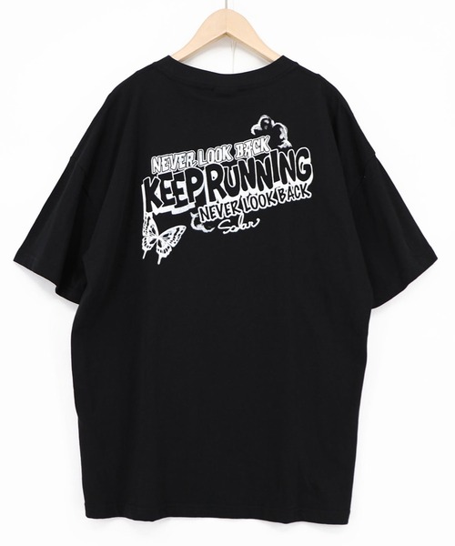 ScoLar(スカラー)の「ScoLar(スカラー) ダークメルヘン柄Tシャツ(Tシャツ/カットソー・レディース・ブラック/ネイビー/グリーン/オフホワイト・MEDIUM)」の16枚目の写真