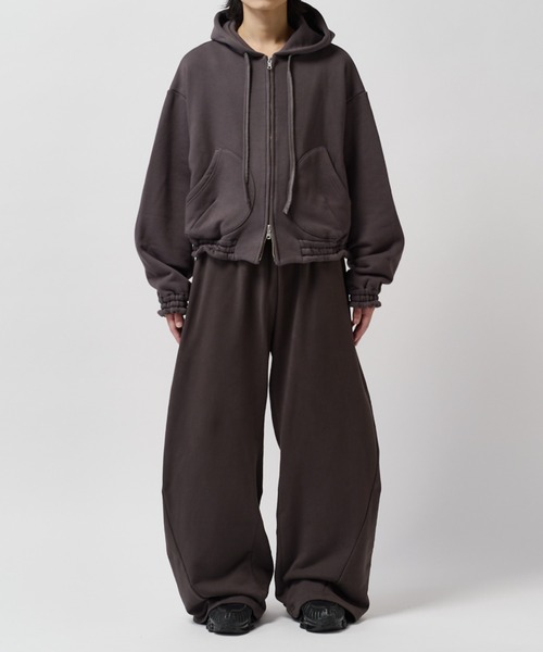 SHINYAKOZUKA(シンヤコヅカ)の「home old style zip hoodie(パーカー・メンズ・チャコールグレー/ブラック・MEDIUM/SMALL)」の19枚目の写真