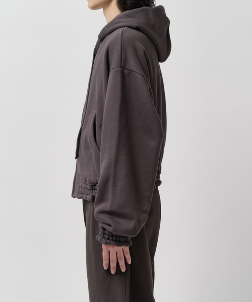 SHINYAKOZUKA(シンヤコヅカ)の「home old style zip hoodie(パーカー・メンズ・チャコールグレー/ブラック・MEDIUM/SMALL)」の16枚目の写真
