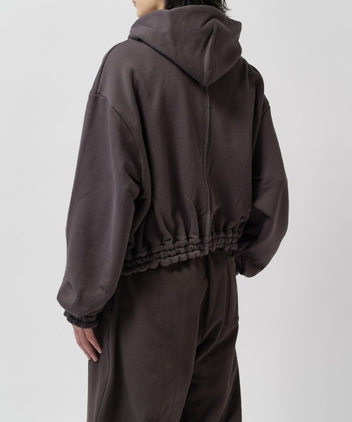 SHINYAKOZUKA(シンヤコヅカ)の「home old style zip hoodie(パーカー・メンズ・チャコールグレー/ブラック・MEDIUM/SMALL)」の17枚目の写真